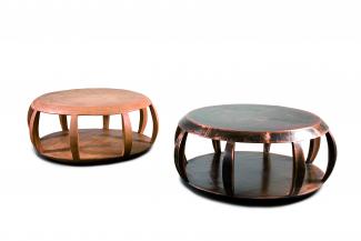 maxi circus - albizia wood and 'fondente' copper